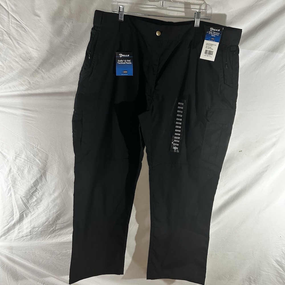 Galls Women's G-TAC Tactical Pants Black‎ 22x32 Ripstop Cargo Uniform NWT